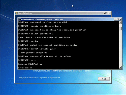 Windows 7 Command Prompt